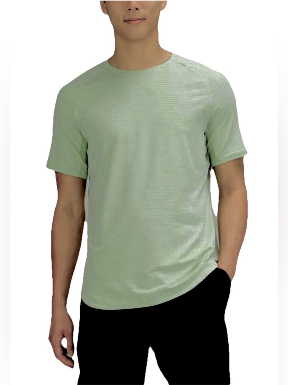 Lululemon Drysense Training Short Sleeve te Shirt, Heathered Creamy Mint Sz L